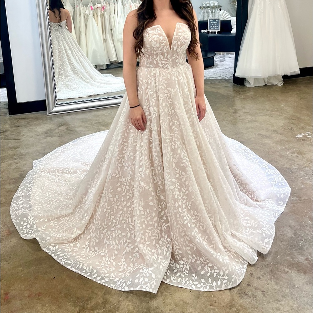Elegant White Floral Gown